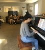 Playing piano for seniors with dementia
